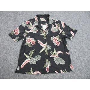 Tommy Bahama Black Floral Button Down Shirt